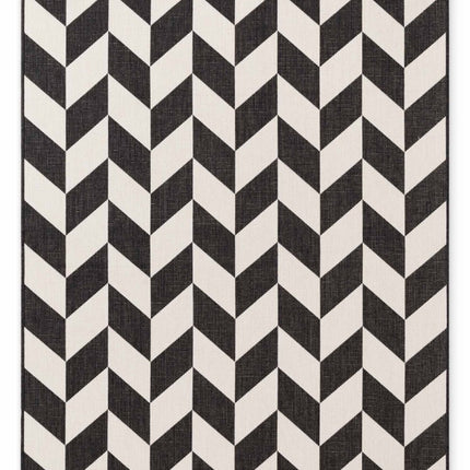Vloerkleden - Ted Baker Haringey buitenkleed Terrick Zwart/Wit - Vloerkledenloods