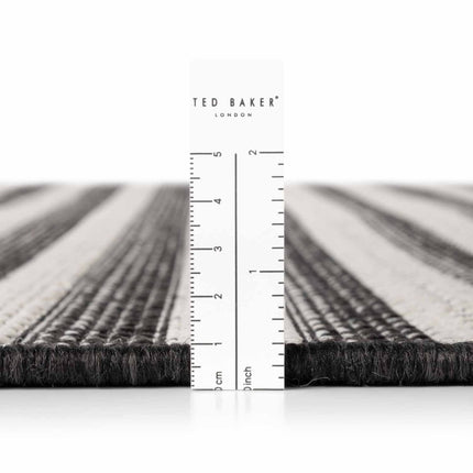 Vloerkleden - Ted Baker Haringey ovaal buitenkleed Woodfield Zwart/Wit - Vloerkledenloods