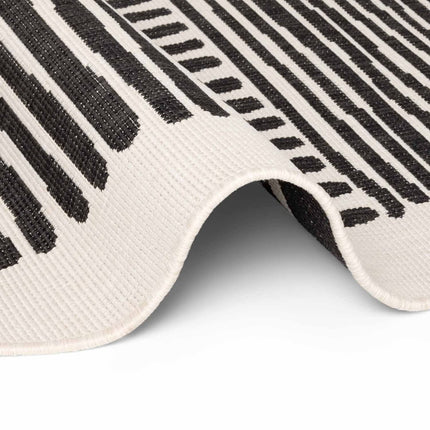 Vloerkleden - Ted Baker Haringey rond buitenkleed Bounds Zwart/Wit - Vloerkledenloods