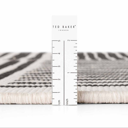 Vloerkleden - Ted Baker Haringey rond buitenkleed Bounds Zwart/Wit - Vloerkledenloods