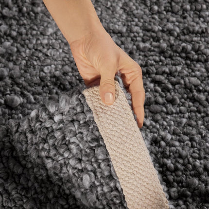 Vloerkleden - Ted Baker Notting Hill zacht bouclé kortpolig vloerkleed Portobello Donkergrijs - Vloerkledenloods