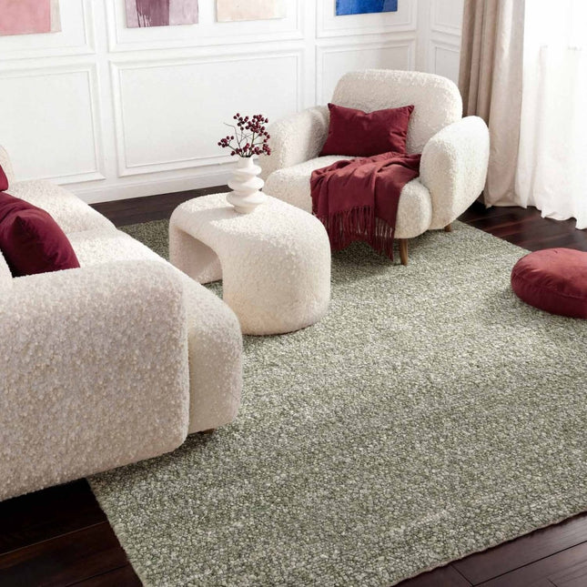 Vloerkleden - Ted Baker Notting Hill zacht bouclé kortpolig vloerkleed Portobello Lichtgroen - Vloerkledenloods