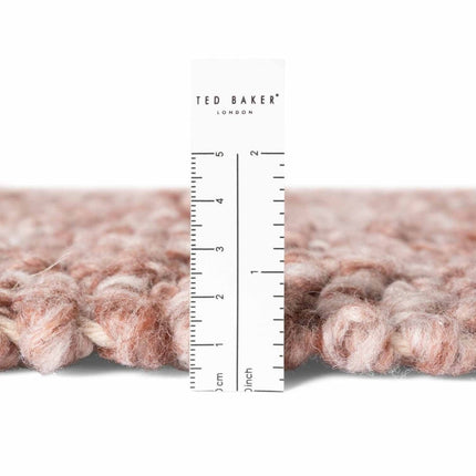 Vloerkleden - Ted Baker Notting Hill zacht bouclé kortpolig vloerkleed Portobello Roestroze - Vloerkledenloods