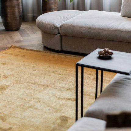 Vloerkleed Felva Viscose Silk Goud - Vloerkledenloods