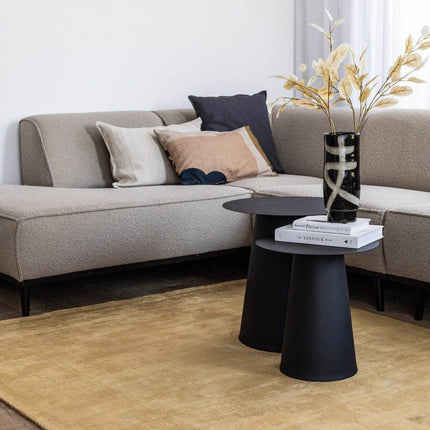 Vloerkleed Felva Viscose Silk Goud - Vloerkledenloods