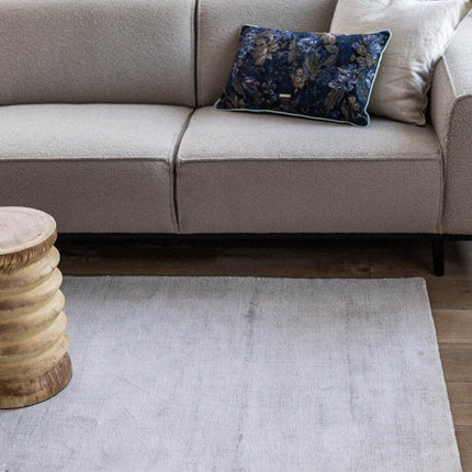 Vloerkleed Felva Viscose Silk Zilver - Vloerkledenloods