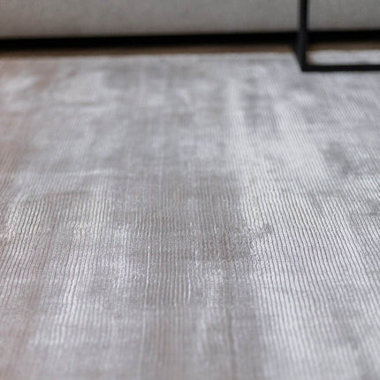 Vloerkleed Felva Viscose Silk Zilver - Vloerkledenloods