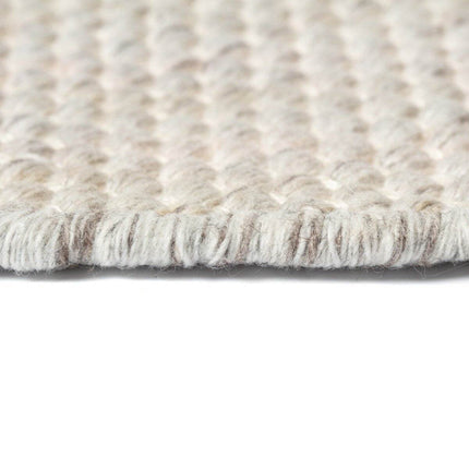 Vloerkleed Gerecycled Materiaal Ciro Beige/Wit op=op - Vloerkledenloods