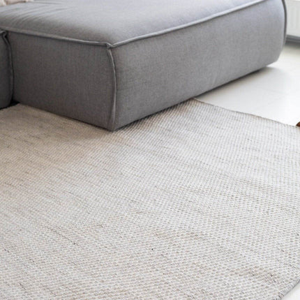 Vloerkleed Gerecycled Materiaal Ciro Beige/Wit op=op - Vloerkledenloods