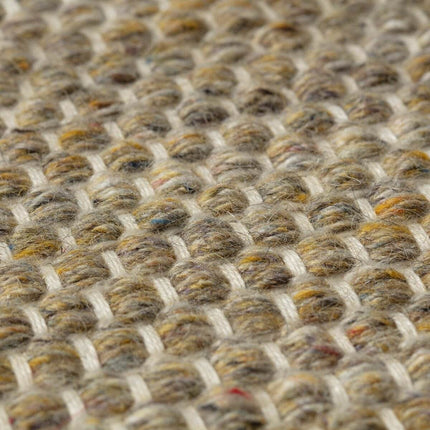 Vloerkleed Gerecycled Materiaal Ciro Geel/Naturel op=op - Vloerkledenloods