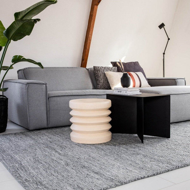 Vloerkleed Gerecycled Materiaal Ciro Grijs op=op - Vloerkledenloods