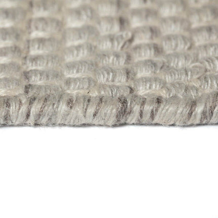 Vloerkleed Gerecycled Materiaal Rond Ciro Beige/wit op=op - Vloerkledenloods