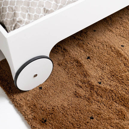 Vloerkleed Kinderkamer stip - Bruin/Cognac/Zwart - Dots - Vloerkledenloods