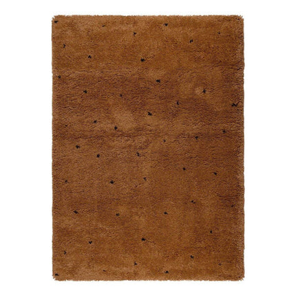 Vloerkleed Kinderkamer stip - Bruin/Cognac/Zwart - Dots - Vloerkledenloods