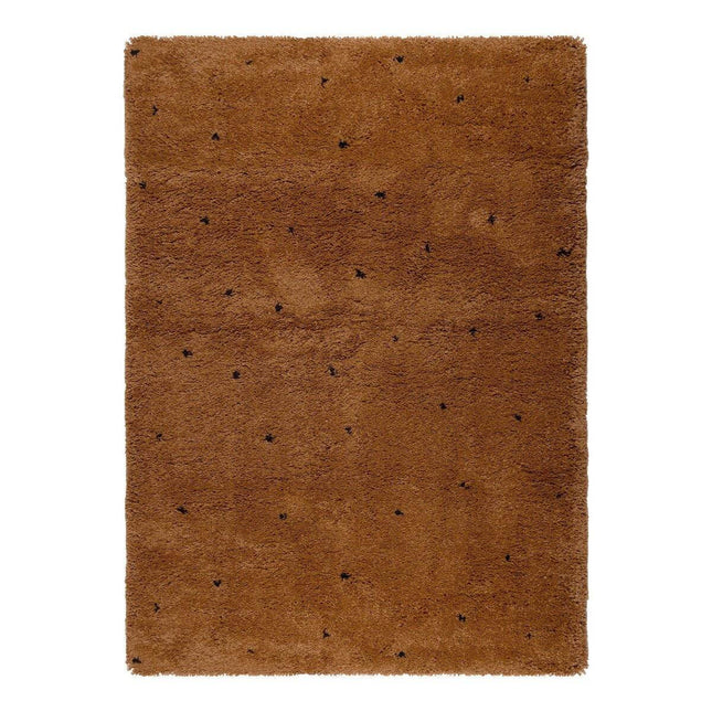 Vloerkleed Kinderkamer stip - Bruin/Cognac/Zwart - Dots - Vloerkledenloods
