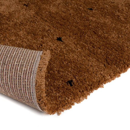 Vloerkleed Kinderkamer stip - Bruin/Cognac/Zwart - Dots - Vloerkledenloods