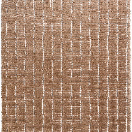 Vloerkleed Rectangle Bruin/Wit - Vloerkledenloods