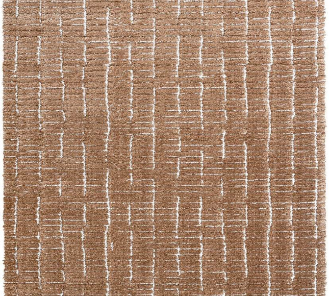 Vloerkleed Rectangle Bruin/Wit - Vloerkledenloods