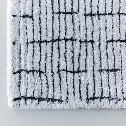 Vloerkleed Rectangle Creme wit/Zwart - Vloerkledenloods