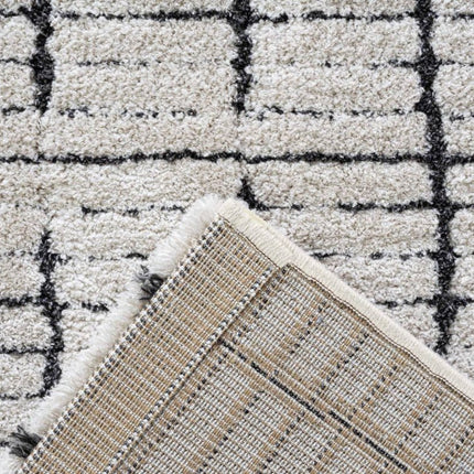 Vloerkleed Rectangle Creme wit/Zwart - Vloerkledenloods