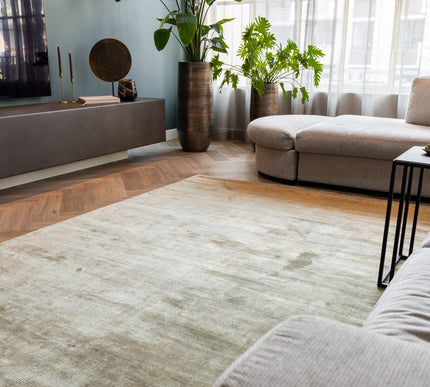 Vloerkleed Felva Viscose Silk Groen