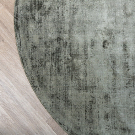 Rond Vloerkleed Felva Viscose Silk Groen