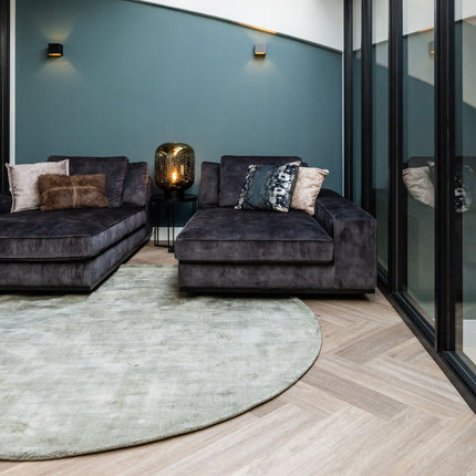 Rond Vloerkleed Felva Viscose Silk Groen