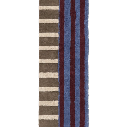 Wasbare lopers - Lorena Canals wasbare loper Color On Indigo Blue - Vloerkledenloods
