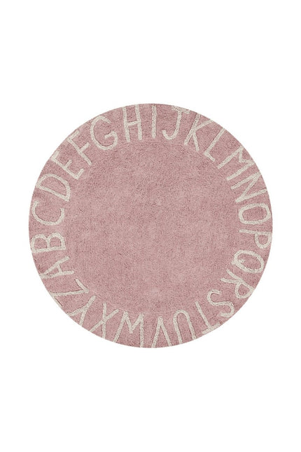 Wasbare vloerkleden - Lorena Canals wasbaar vloerkleed ABC Naturel Vintage Nude - Vloerkledenloods