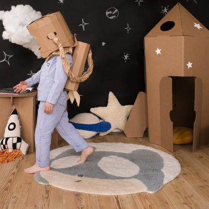 Wasbare vloerkleden - Lorena Canals wasbaar vloerkleed Astromouse - Vloerkledenloods