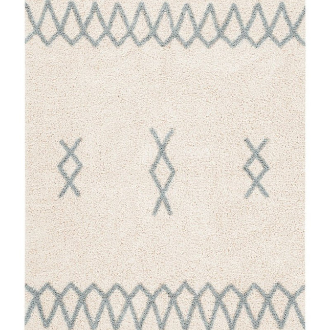 Wasbare vloerkleden - Lorena Canals wasbaar vloerkleed Atlas Naturel - Vintage Blauw - Vloerkledenloods