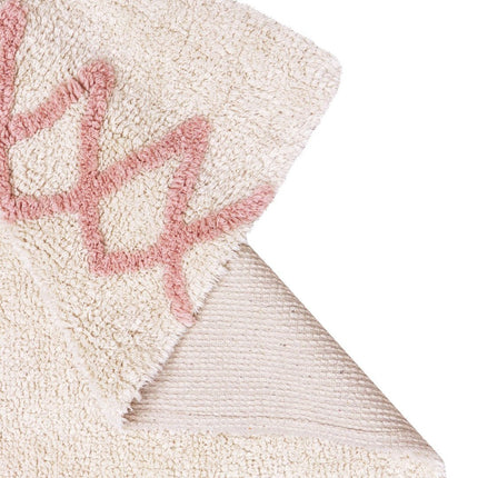 Wasbare vloerkleden - Lorena Canals wasbaar vloerkleed Atlas Naturel - Vintage Nude - Vloerkledenloods