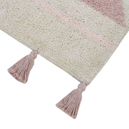 Wasbare vloerkleden - Lorena Canals wasbaar vloerkleed Azteca Vintage Nude - Vloerkledenloods