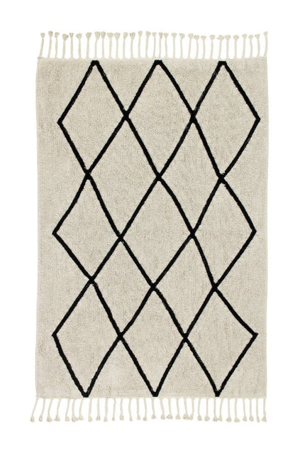 Wasbare vloerkleden - Lorena Canals wasbaar vloerkleed Bereber Beige - Vloerkledenloods