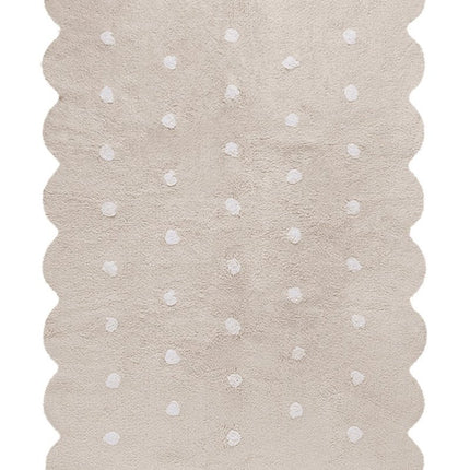 Wasbare vloerkleden - Lorena Canals wasbaar vloerkleed Biscuit Beige - Vloerkledenloods
