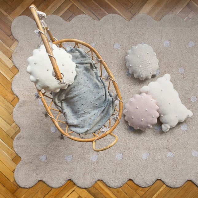 Wasbare vloerkleden - Lorena Canals wasbaar vloerkleed Biscuit Beige - Vloerkledenloods