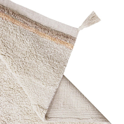 Wasbare vloerkleden - Lorena Canals wasbaar vloerkleed Bloom Naturel - Vloerkledenloods