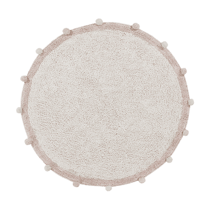 Wasbare vloerkleden - Lorena Canals wasbaar vloerkleed Bubbly Vintage Nude - Vloerkledenloods