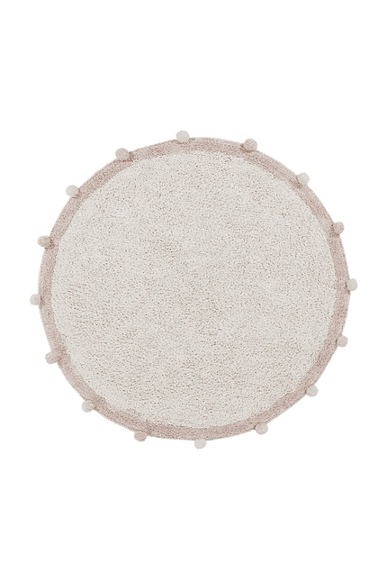 Wasbare vloerkleden - Lorena Canals wasbaar vloerkleed Bubbly Vintage Nude - Vloerkledenloods