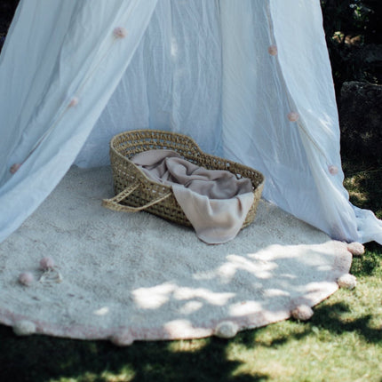 Wasbare vloerkleden - Lorena Canals wasbaar vloerkleed Bubbly Vintage Nude - Vloerkledenloods