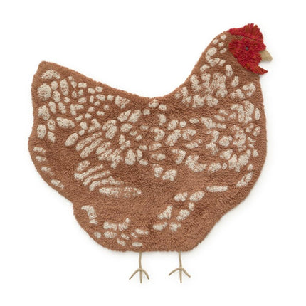 Wasbare vloerkleden - Lorena Canals wasbaar vloerkleed Chicken - Vloerkledenloods