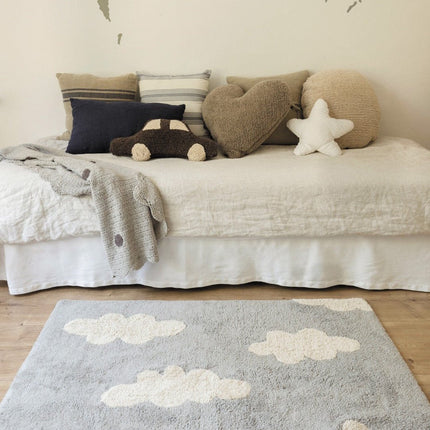 Wasbare vloerkleden - Lorena Canals wasbaar vloerkleed Clouds Grijs - Vloerkledenloods