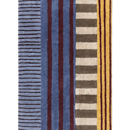 Wasbare vloerkleden - Lorena Canals wasbaar vloerkleed Color On Indigo Blue - Vloerkledenloods