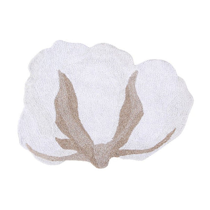 Wasbare vloerkleden - Lorena Canals wasbaar vloerkleed Cotton Flower - Vloerkledenloods