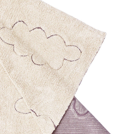 Wasbare vloerkleden - Lorena Canals wasbaar vloerkleed Cycled Clouds - Vloerkledenloods