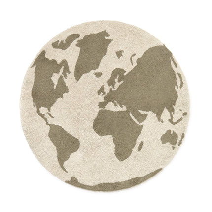 Wasbare vloerkleden - Lorena Canals wasbaar vloerkleed Cycled World Map - Vloerkledenloods