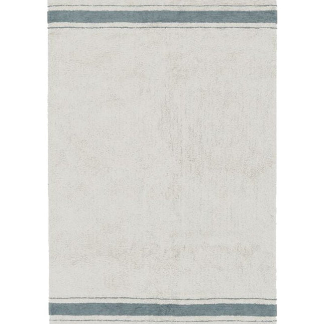 Wasbare vloerkleden - Lorena Canals wasbaar vloerkleed Gastro Vintage Blauw - Vloerkledenloods