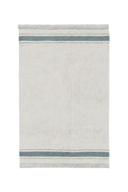 Wasbare vloerkleden - Lorena Canals wasbaar vloerkleed Gastro Vintage Blauw - Vloerkledenloods