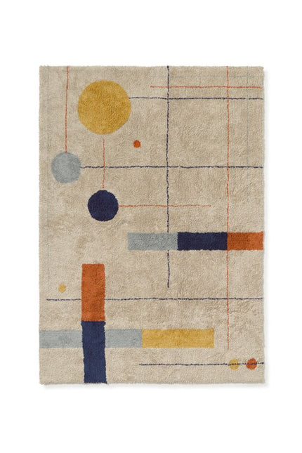 Wasbare vloerkleden - Lorena Canals wasbaar vloerkleed Geometrical Shapes - Vloerkledenloods