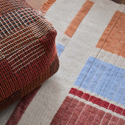 Wasbare vloerkleden - Lorena Canals wasbaar vloerkleed Handloom Columns Multi Color - Vloerkledenloods